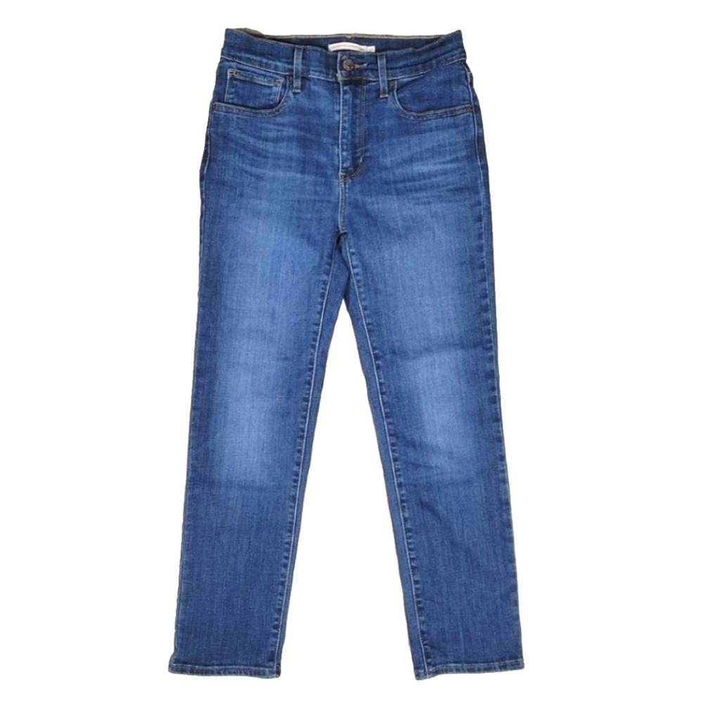 Levi's High Rise Straight Crop Ankle Jeans Size 27 EUC